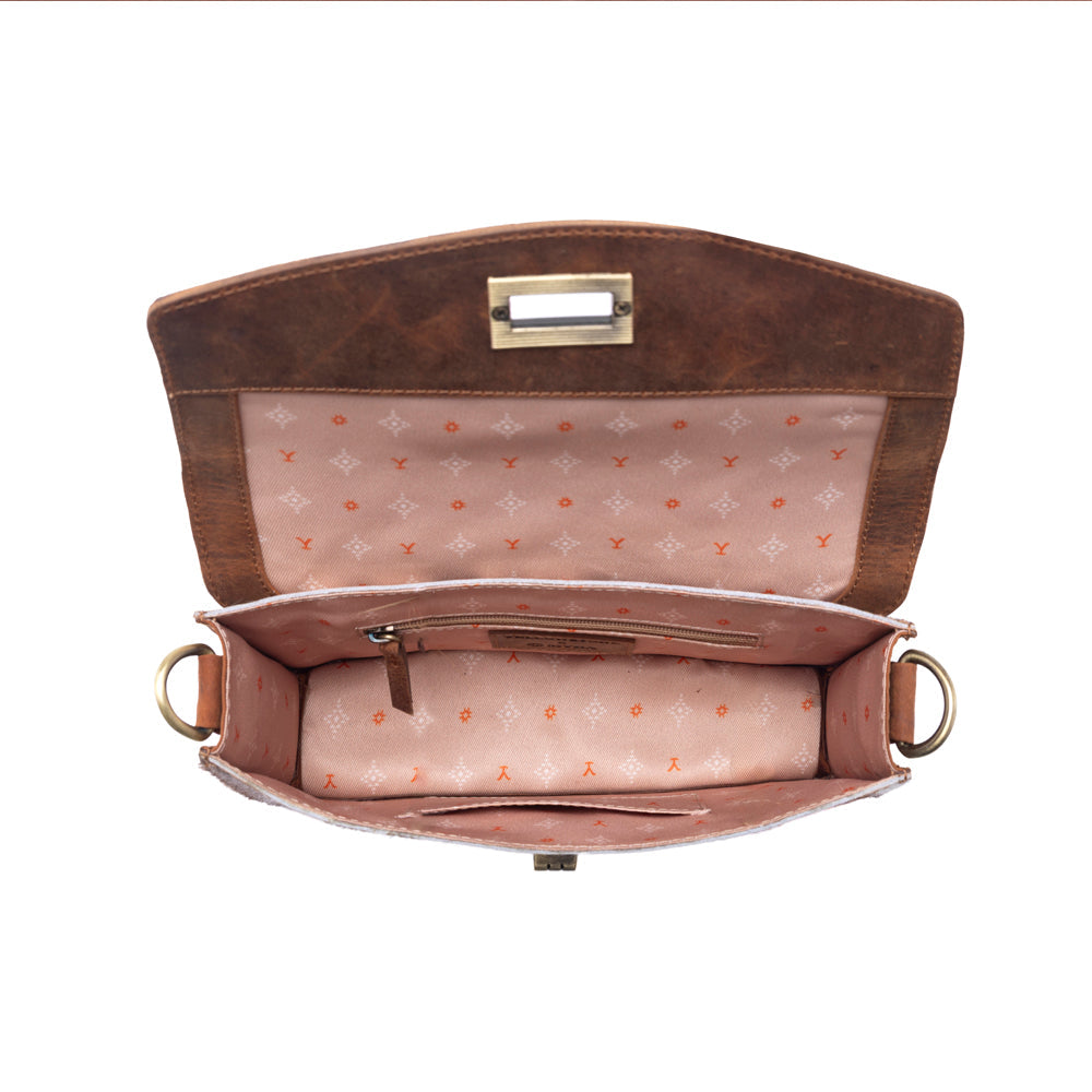 Myra Yellowstone Russet Valley Handtooled Bag in Warm Chestnut