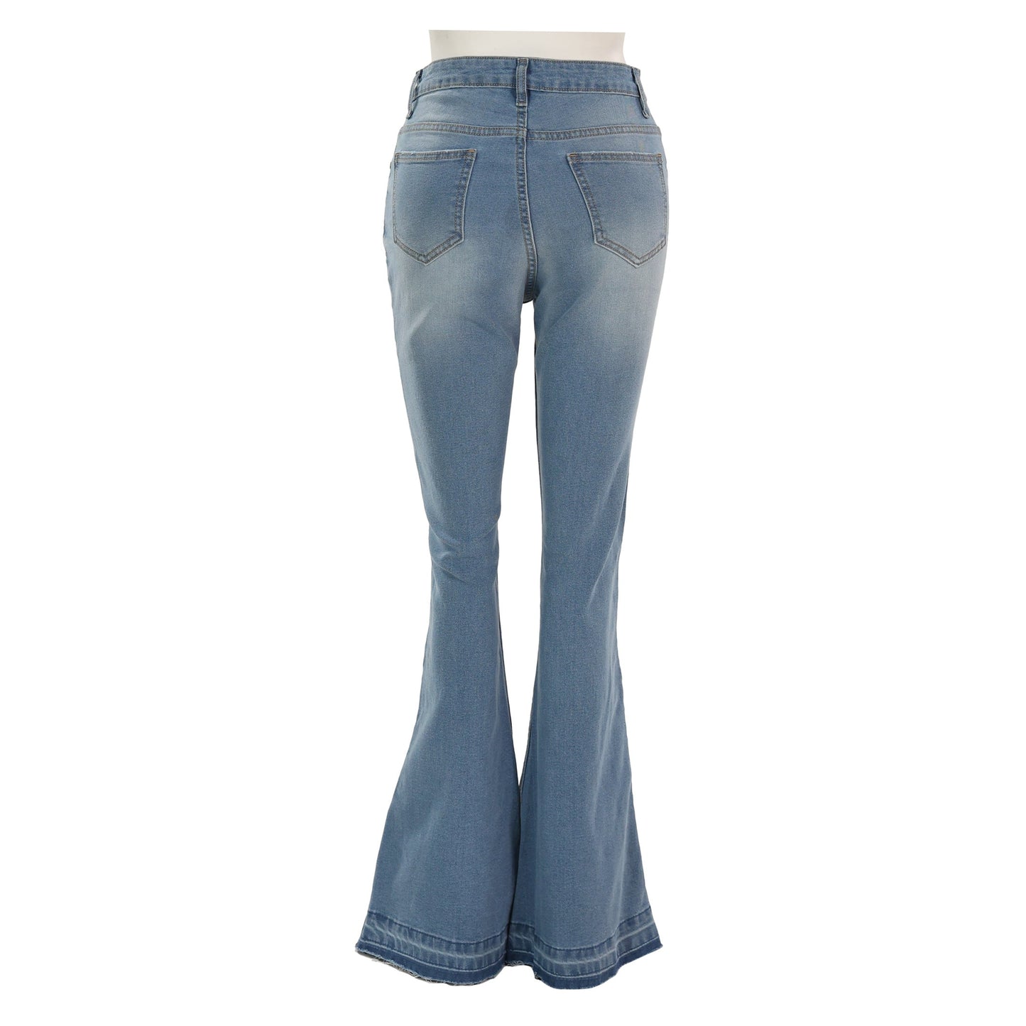 Regina Flared Button Accent Leg Jeans