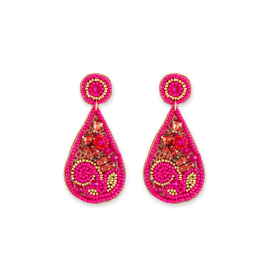 Rose Garden Beaded Earrings