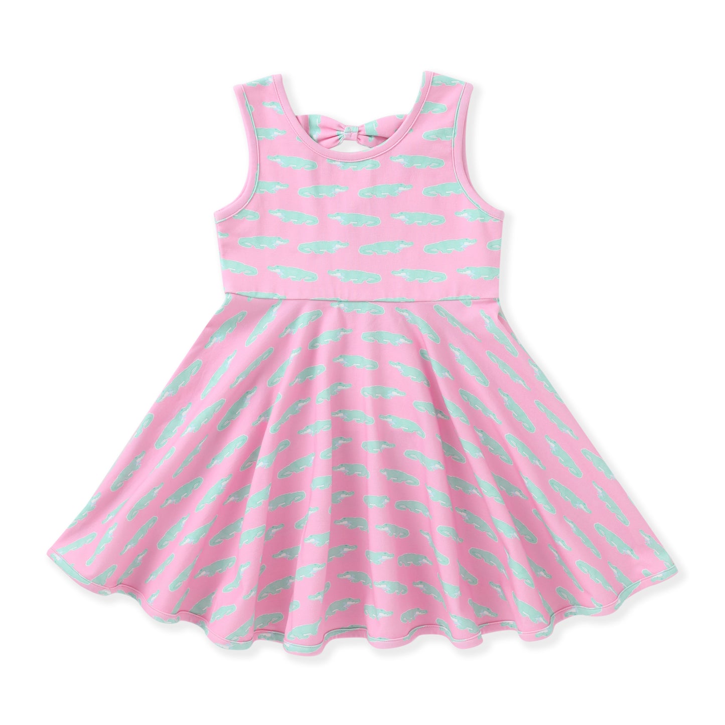 Girls Pink & Mint Alligator Twirl Dress | Bossier City, LA