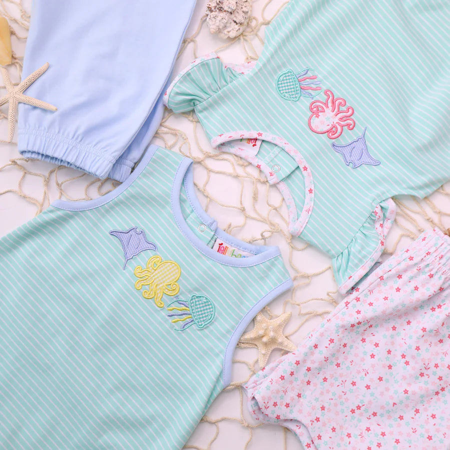 Sea Life Flutter Short Set