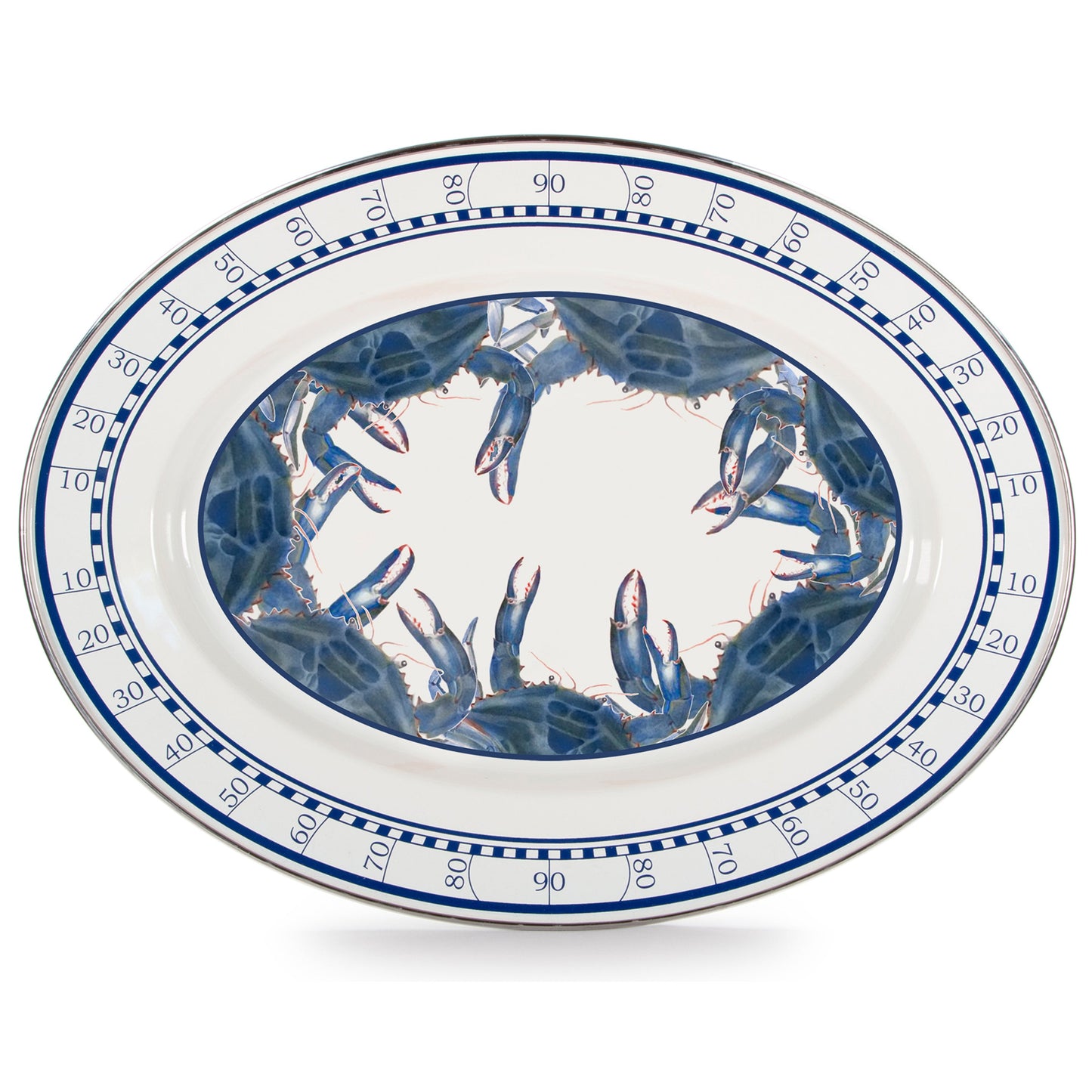 Blue Crab Oval Platter