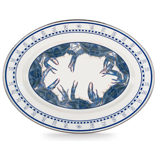 Blue Crab Oval Platter