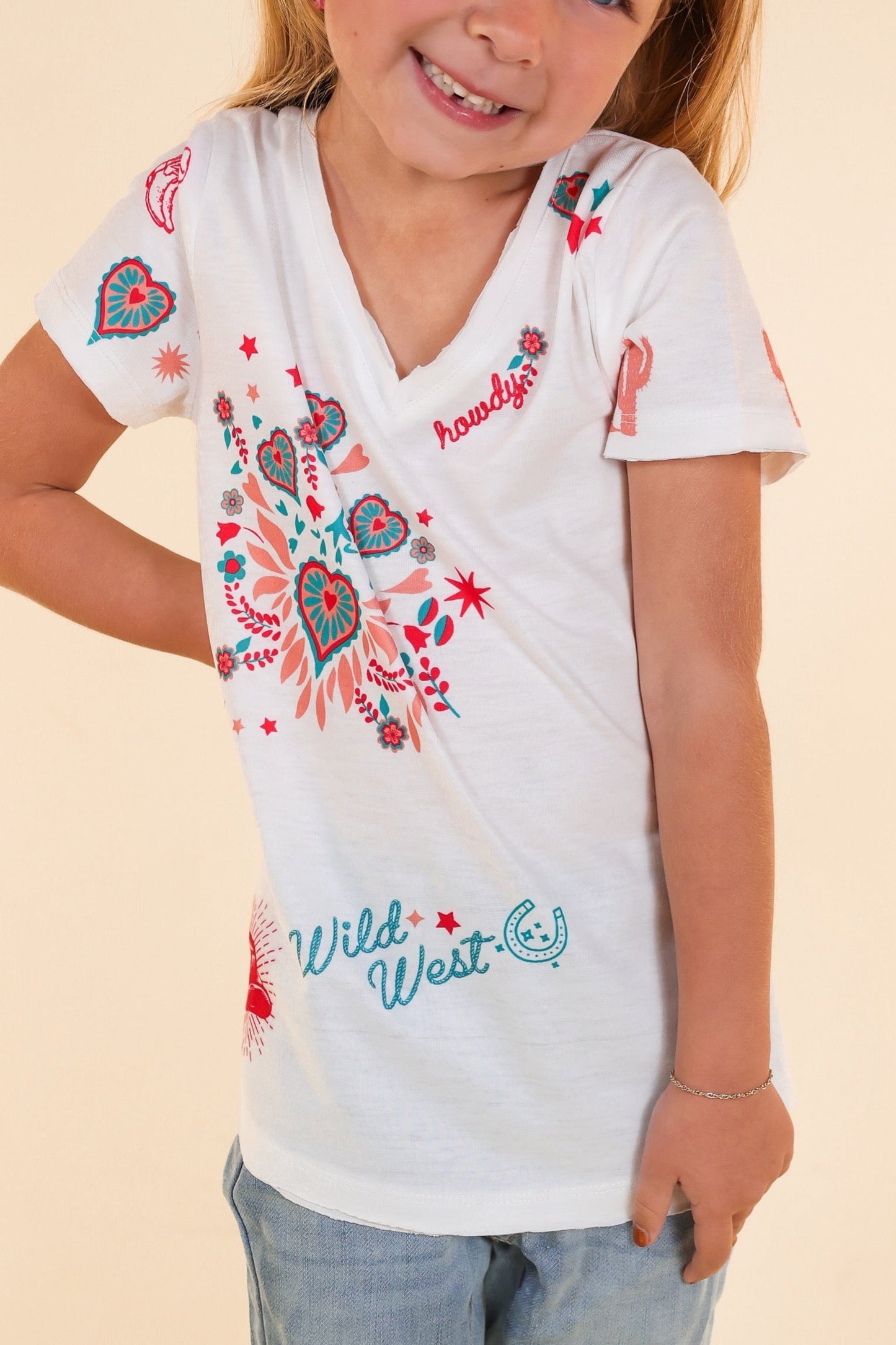 Girls Howdy Love T-Shirt