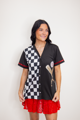 Checkerboard Baseball Jersey