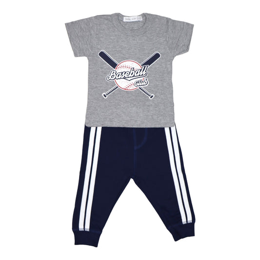 Baby Tee and Pants Set - Baseball All Star Patch