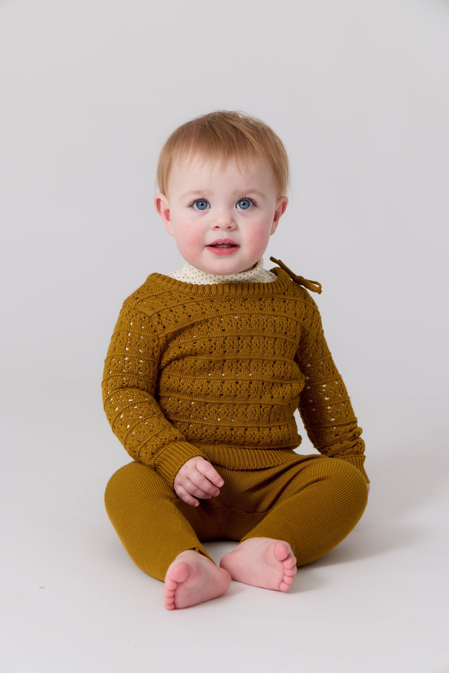 Samantha Knit Set - Mustard