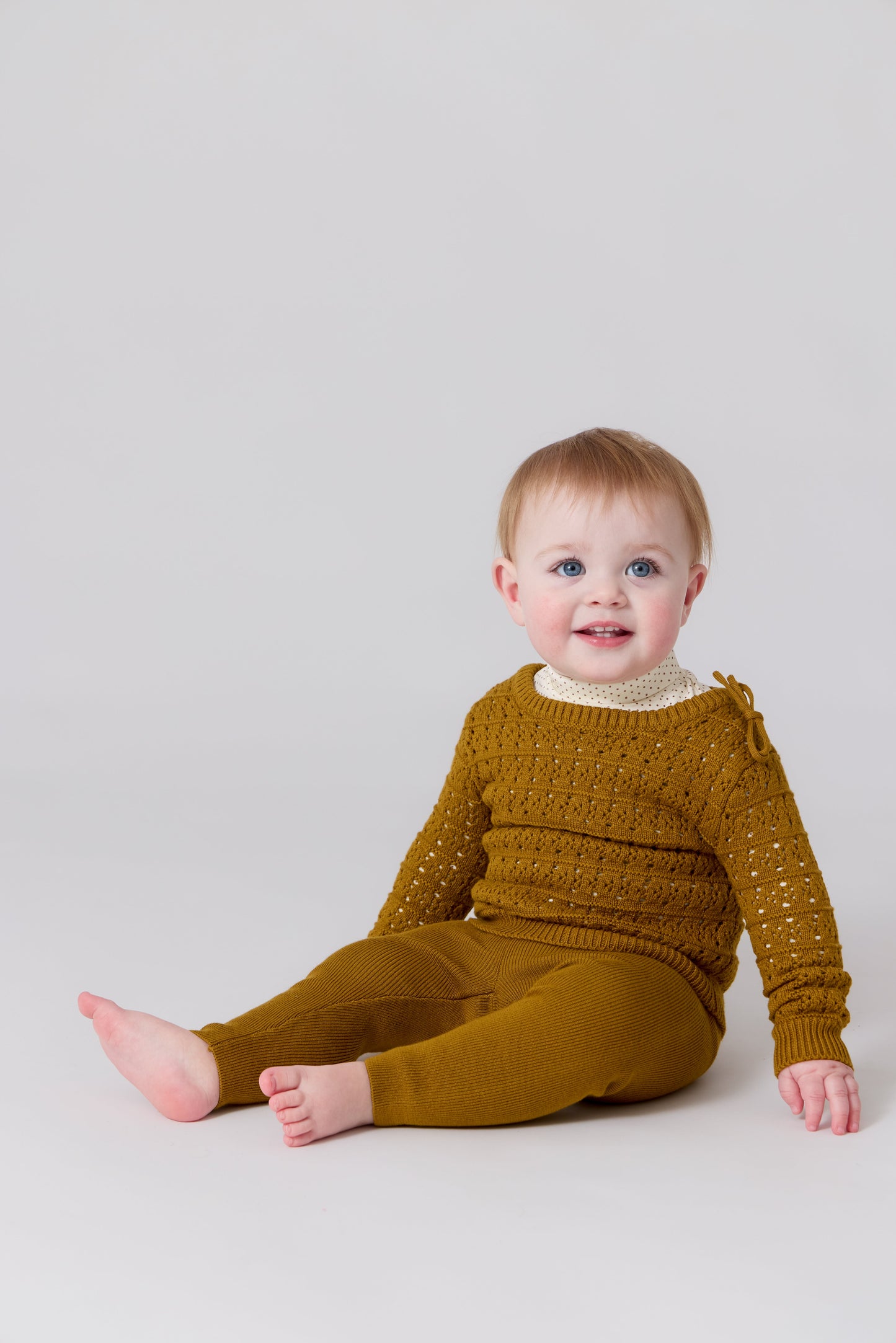 Samantha Knit Set - Mustard