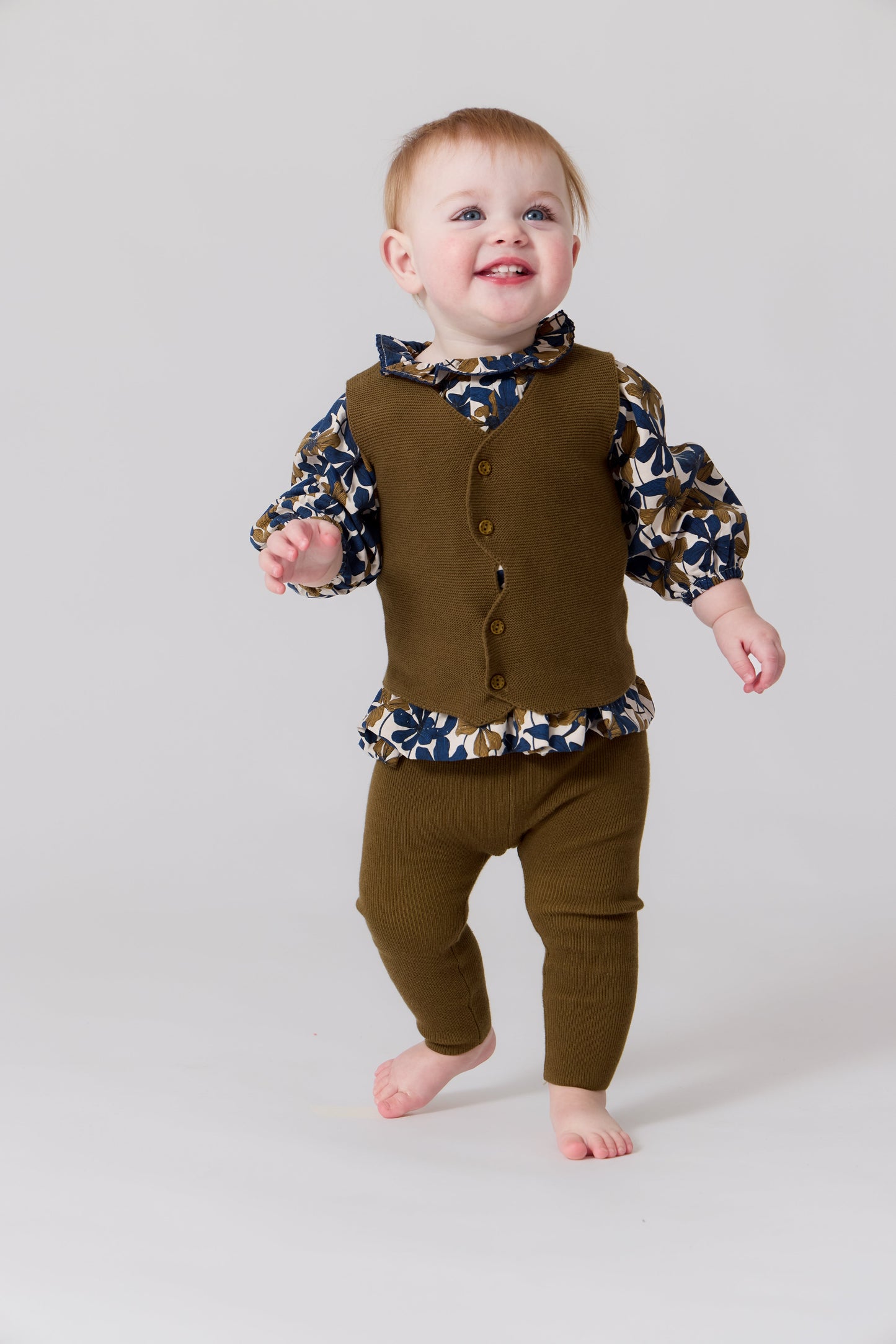 Nola Floral Blouse - Mustard