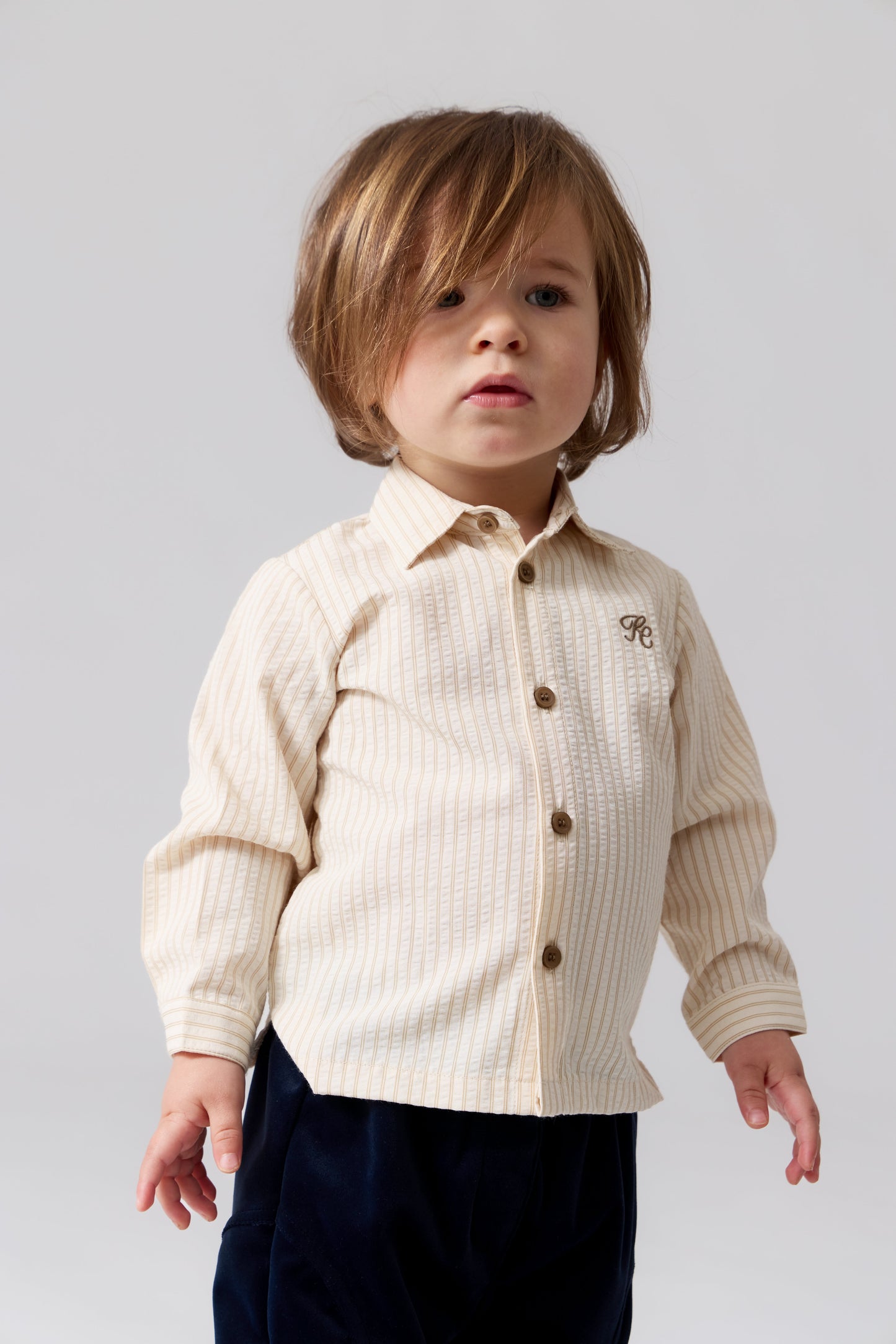 Sol Stripe Shirt - Mustard