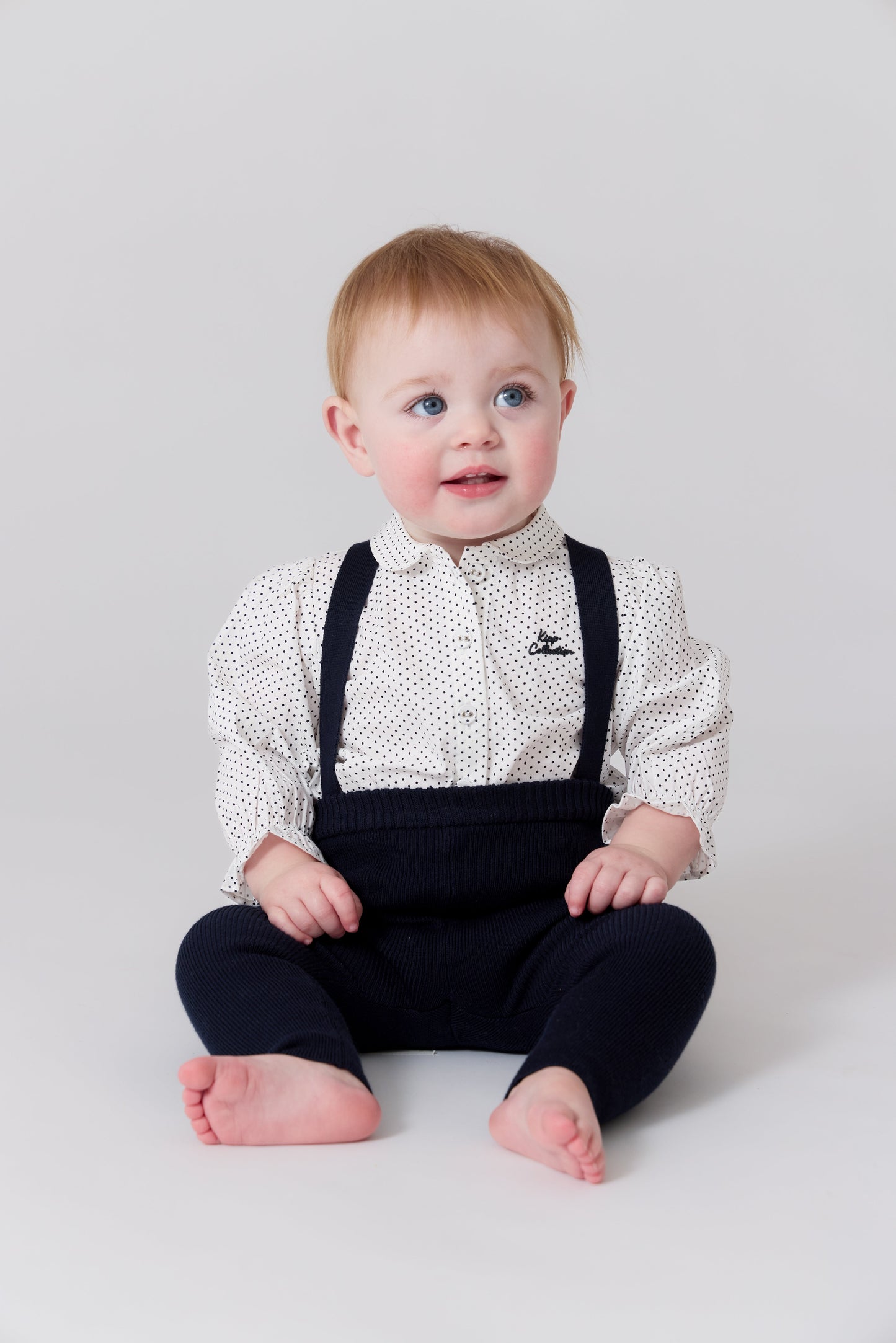 Leslie Knit Overall - Navy