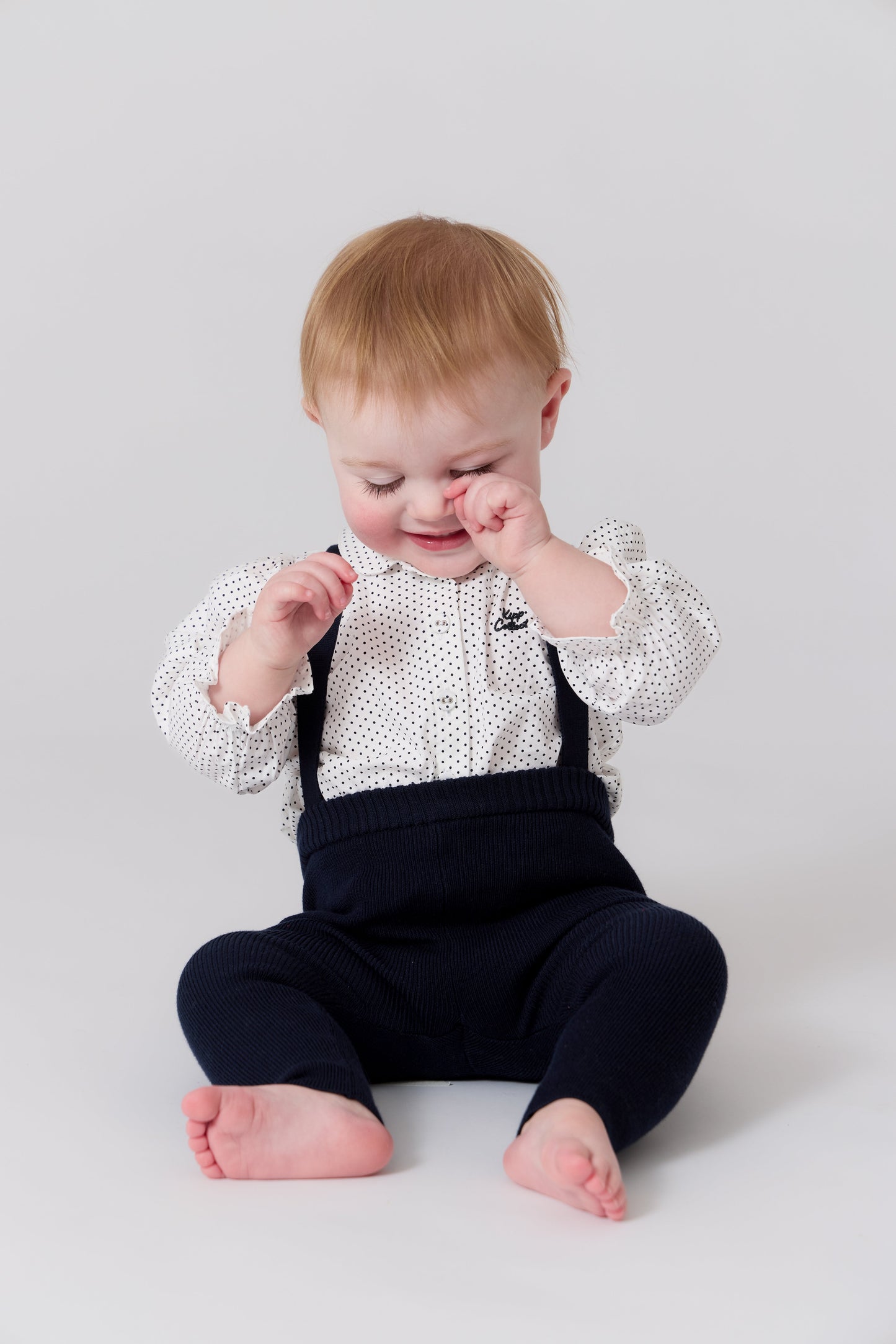 Leslie Knit Overall - Navy