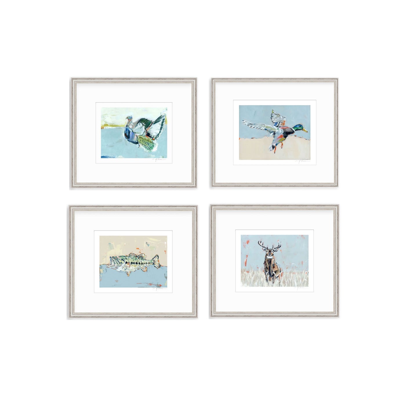 Southern Raised Mallard Fish Deer Turkey Fine Art Print