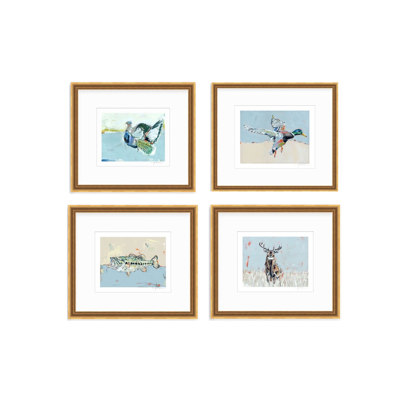 Southern Raised Mallard Fish Deer Turkey Fine Art Print