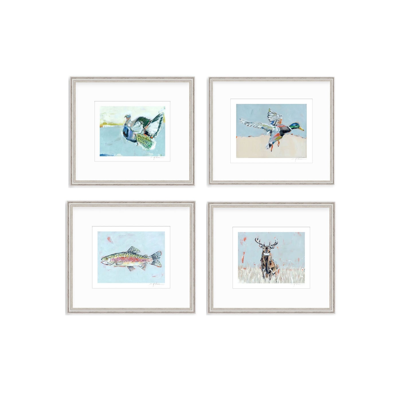 Southern Raised Mallard Fish Deer Turkey Fine Art Print