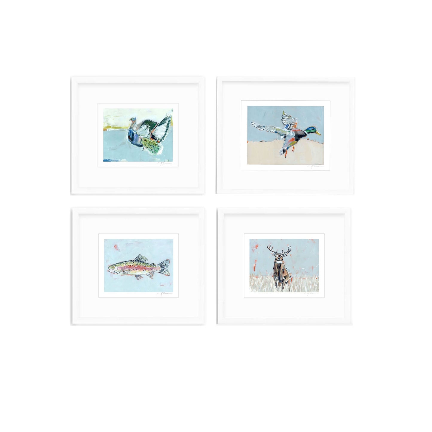 Southern Raised Mallard Fish Deer Turkey Fine Art Print