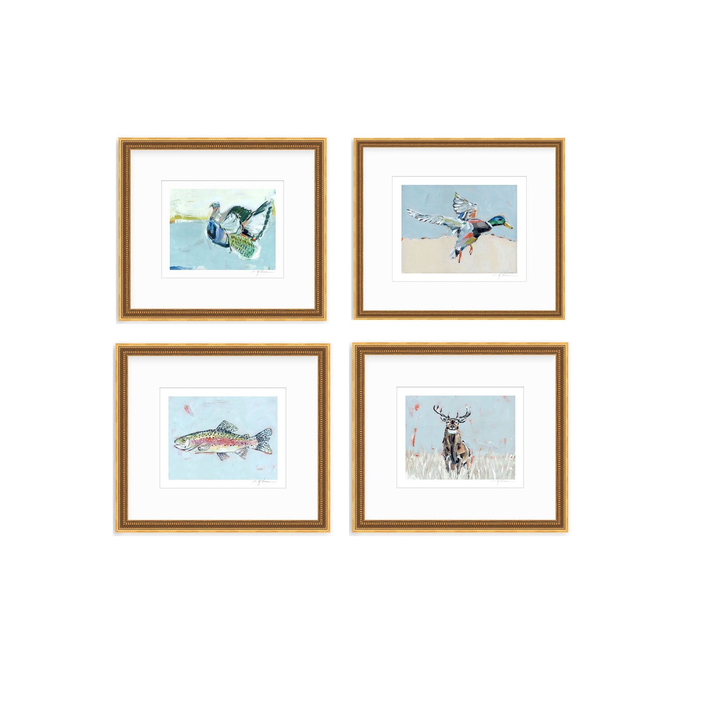 Southern Raised Mallard Fish Deer Turkey Fine Art Print