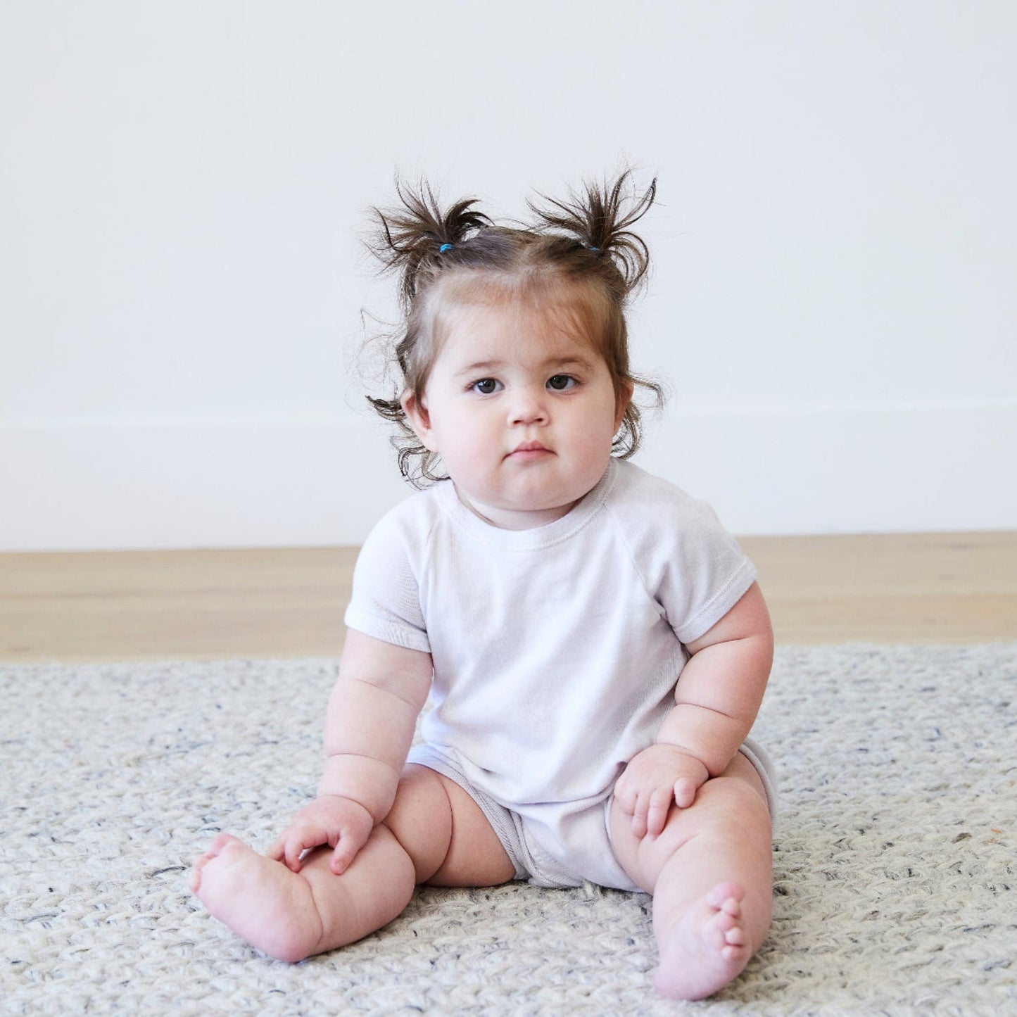 Rib Marble Shortall Onesie