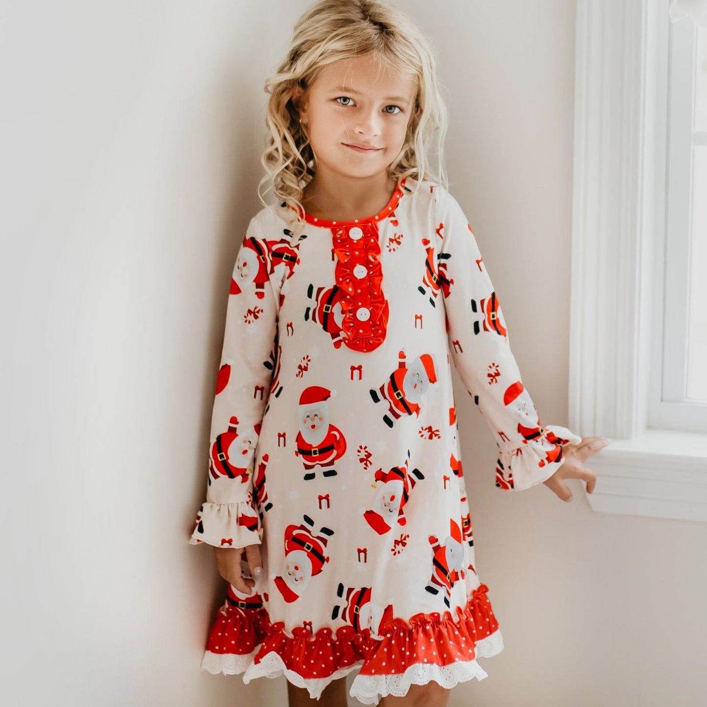 Red Santa Lounge Play Gown