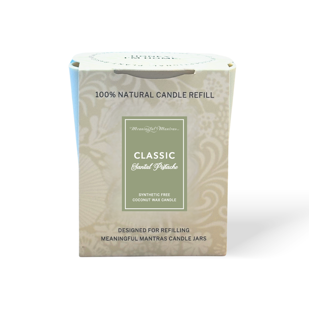 Santal Pistache Natural Candle 8oz Kaia Collection Refill