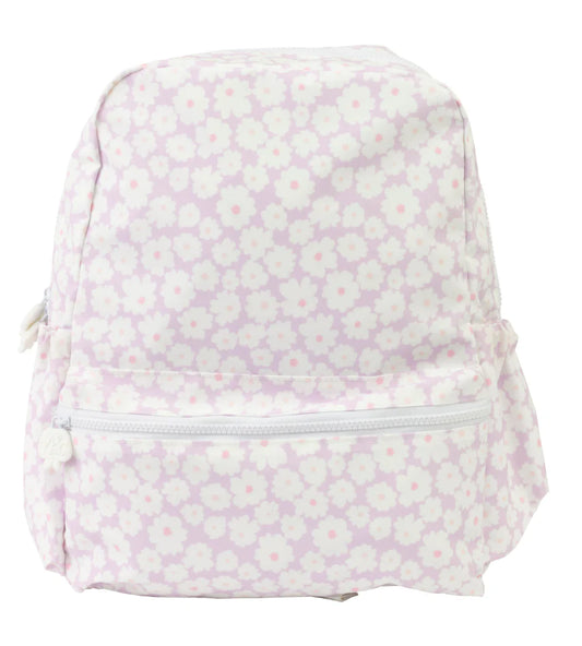 Apple of My Isla Lavender Daisies Wipeable Backpack | Kids School Backpack | Bossier City, LA