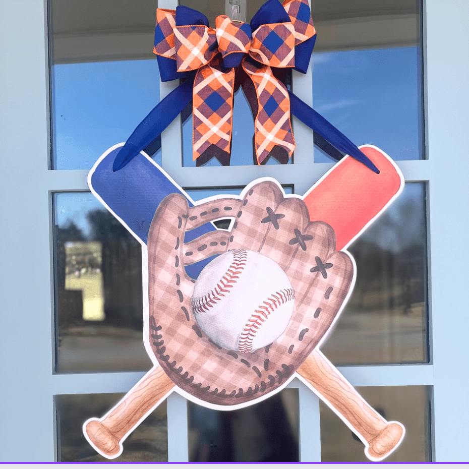 Home Run Season Door Hanger