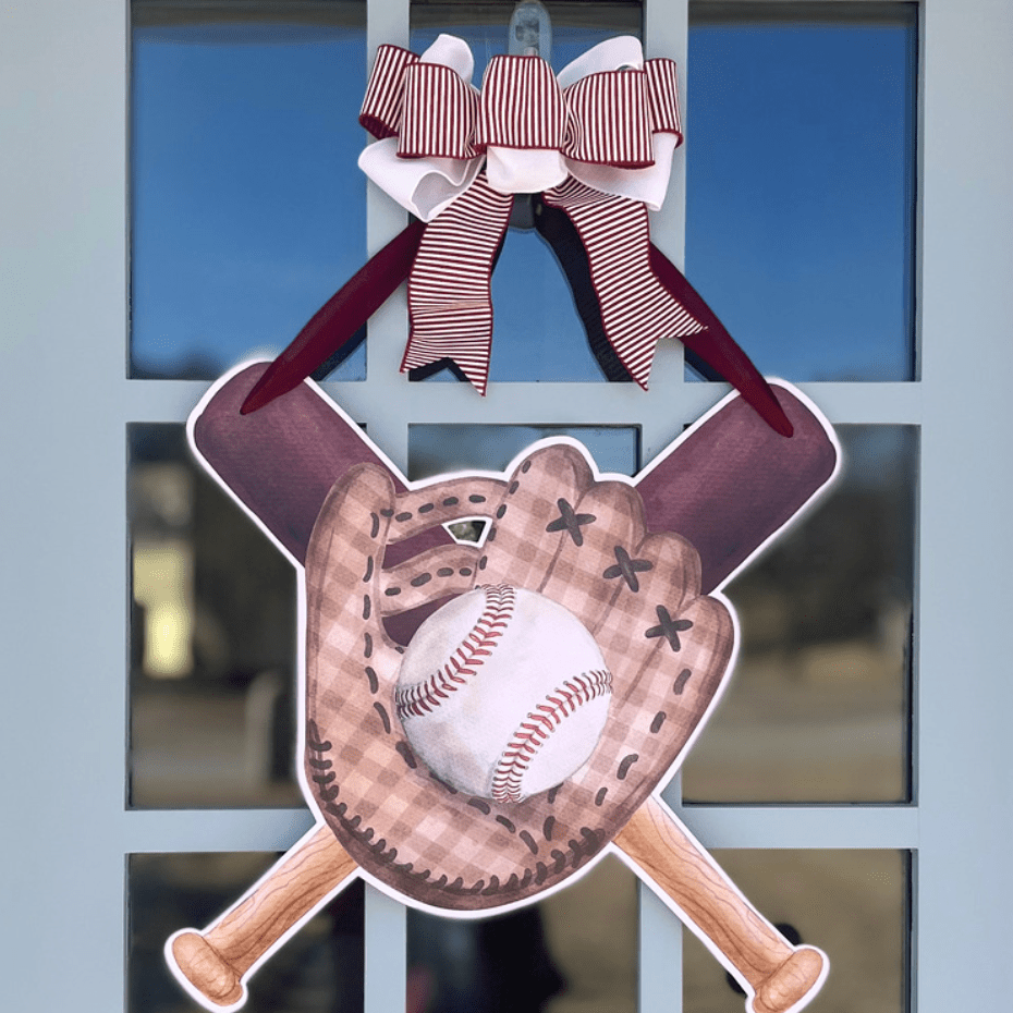Play Ball (Maroon)- Door Hanger