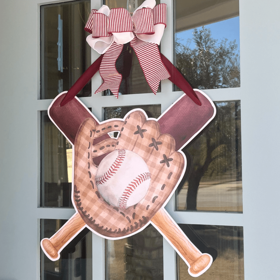 Play Ball (Maroon)- Door Hanger