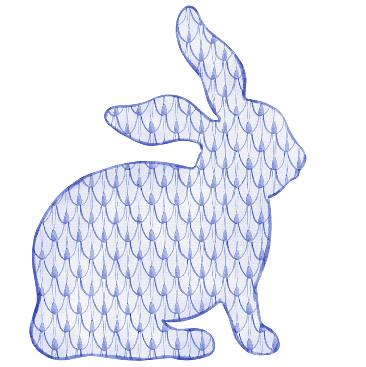 Heirloom Bunny Reversible Door Hanger