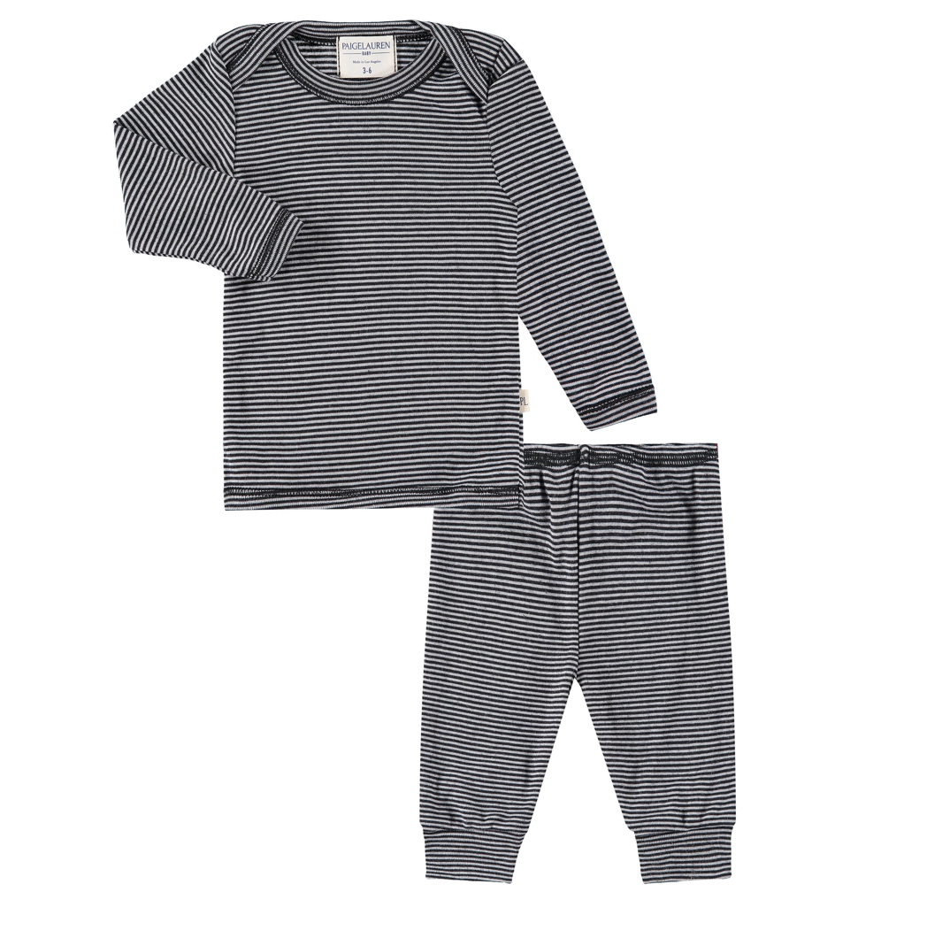 Rib Beanie, Lap Tee and Legging Set