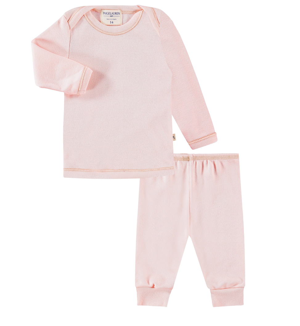 Rib Beanie, Lap Tee and Legging Set
