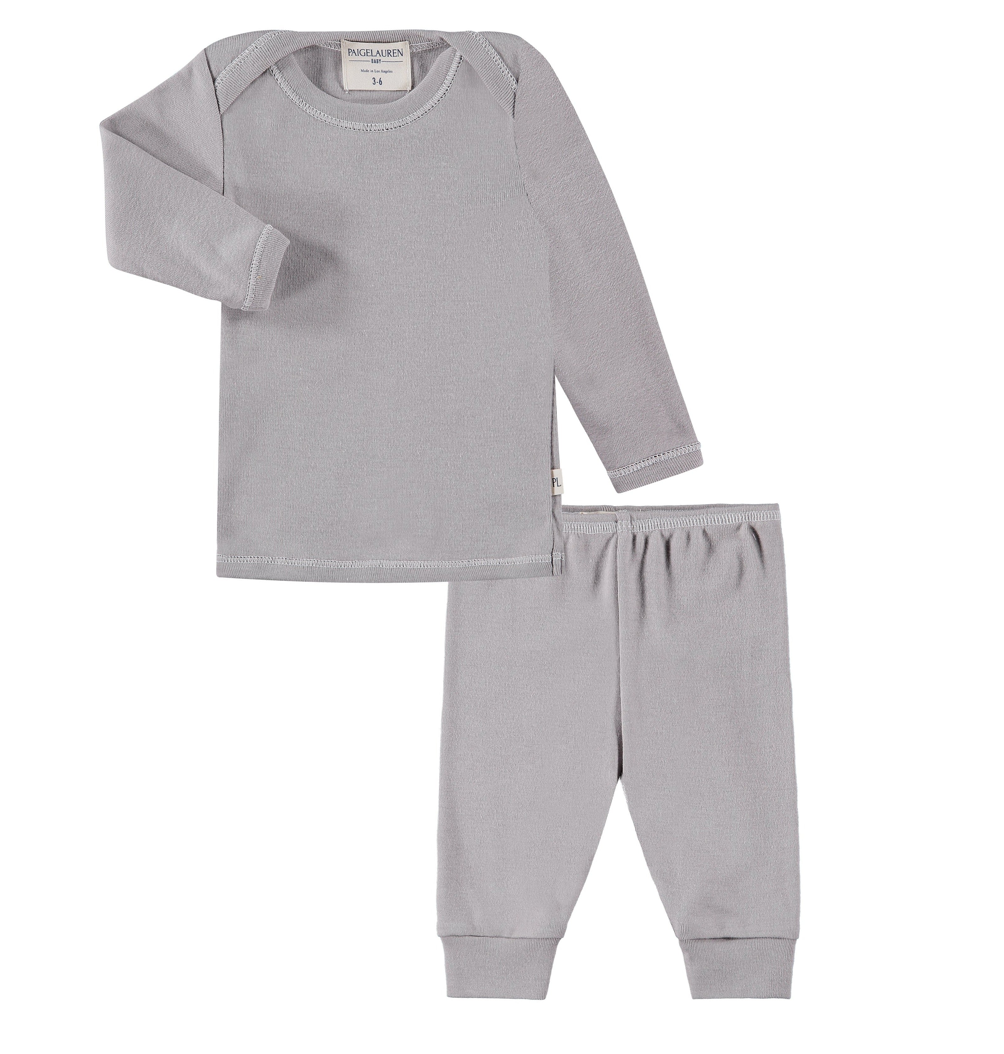 Rib Beanie, Lap Tee and Legging Set