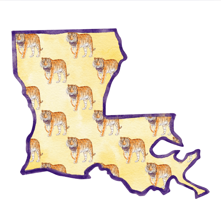 Tiger Patterned Door Hanger