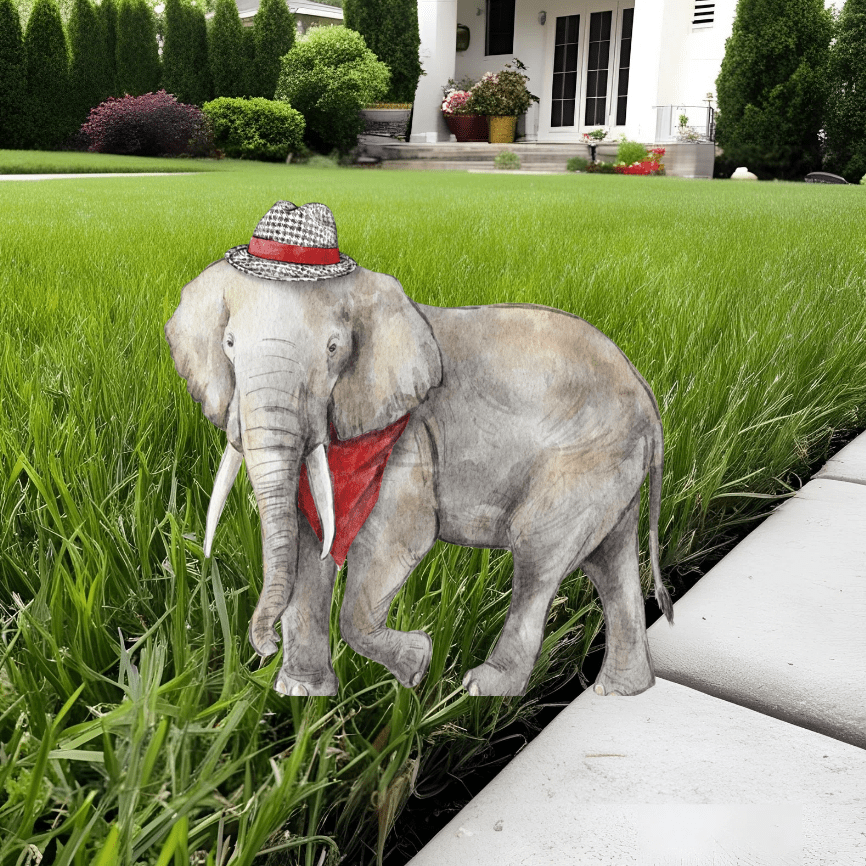 Elephant Garden Stake
