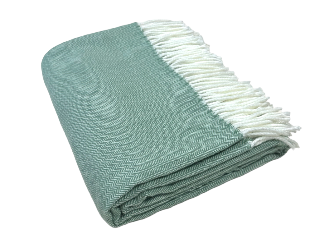 Fringed Herringbone - 50" x 60"
