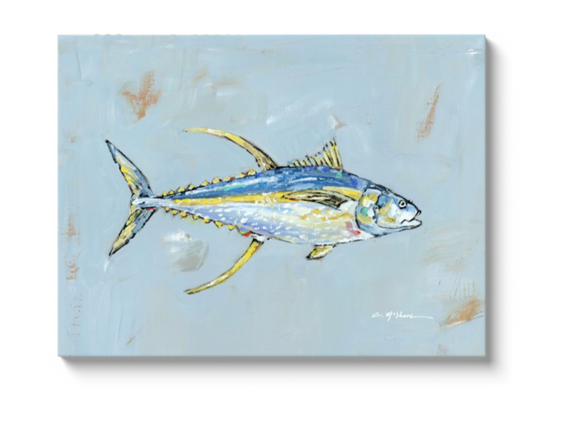 Yellowfin Tuna on canvas