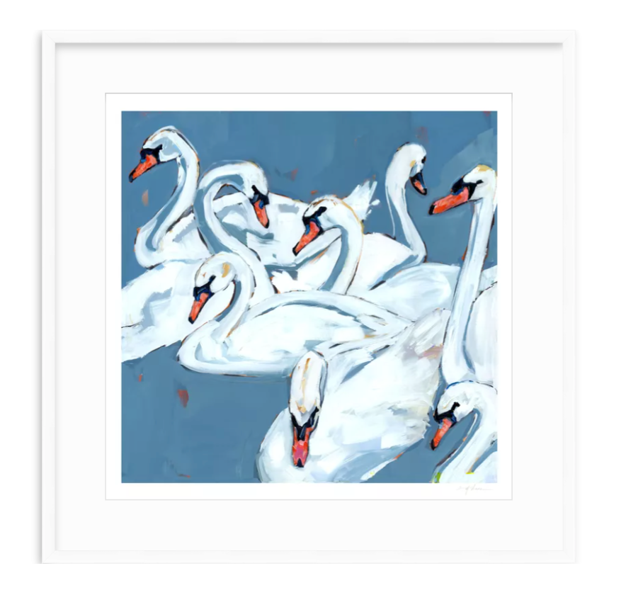 Swan Lake Swan Fine Art Print