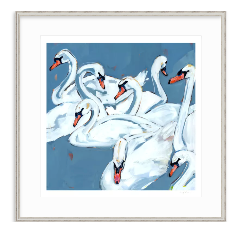 Swan Lake Swan Fine Art Print