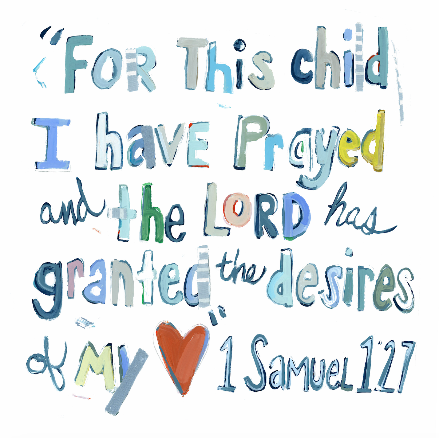 1st Samuel 1:27 Fine Art Print