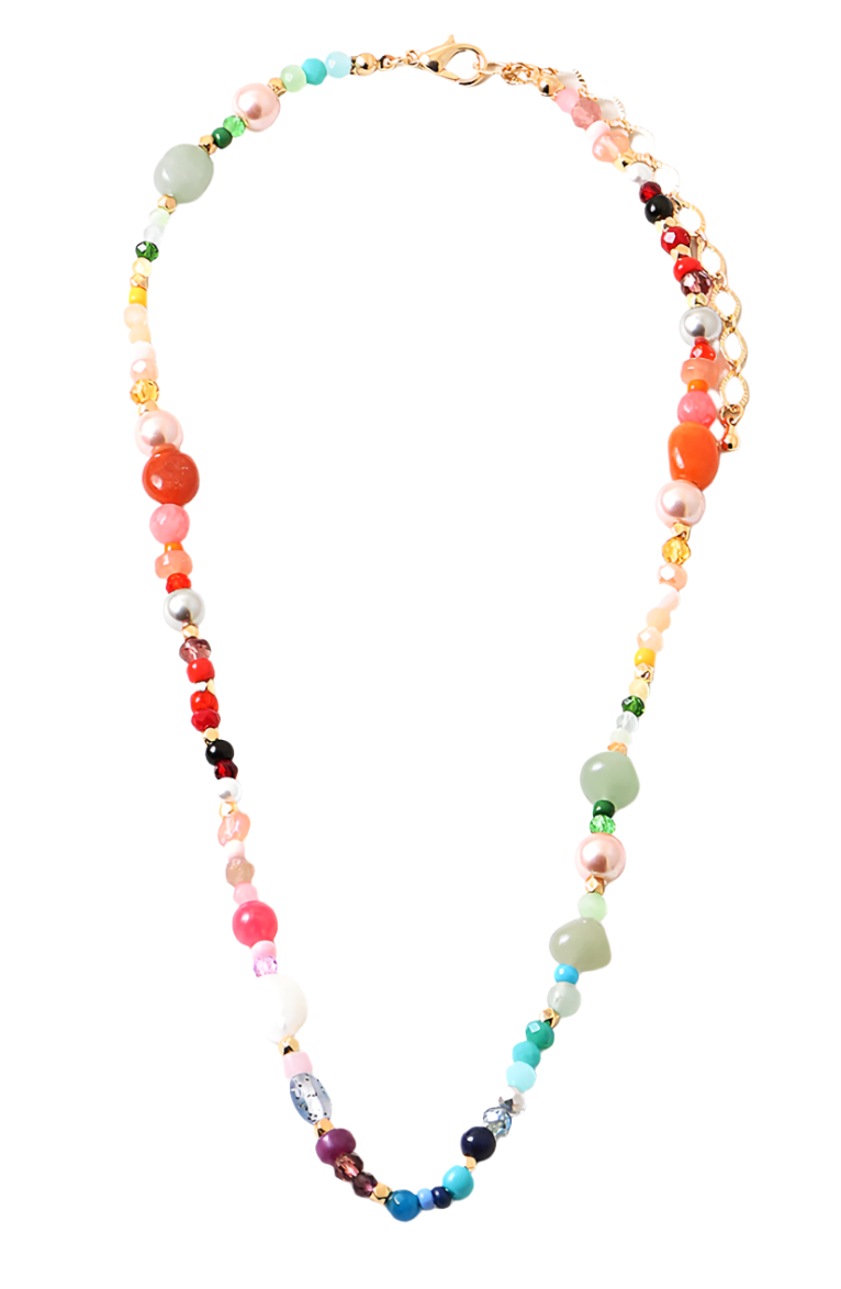 Multi Colored Beaded Necklace