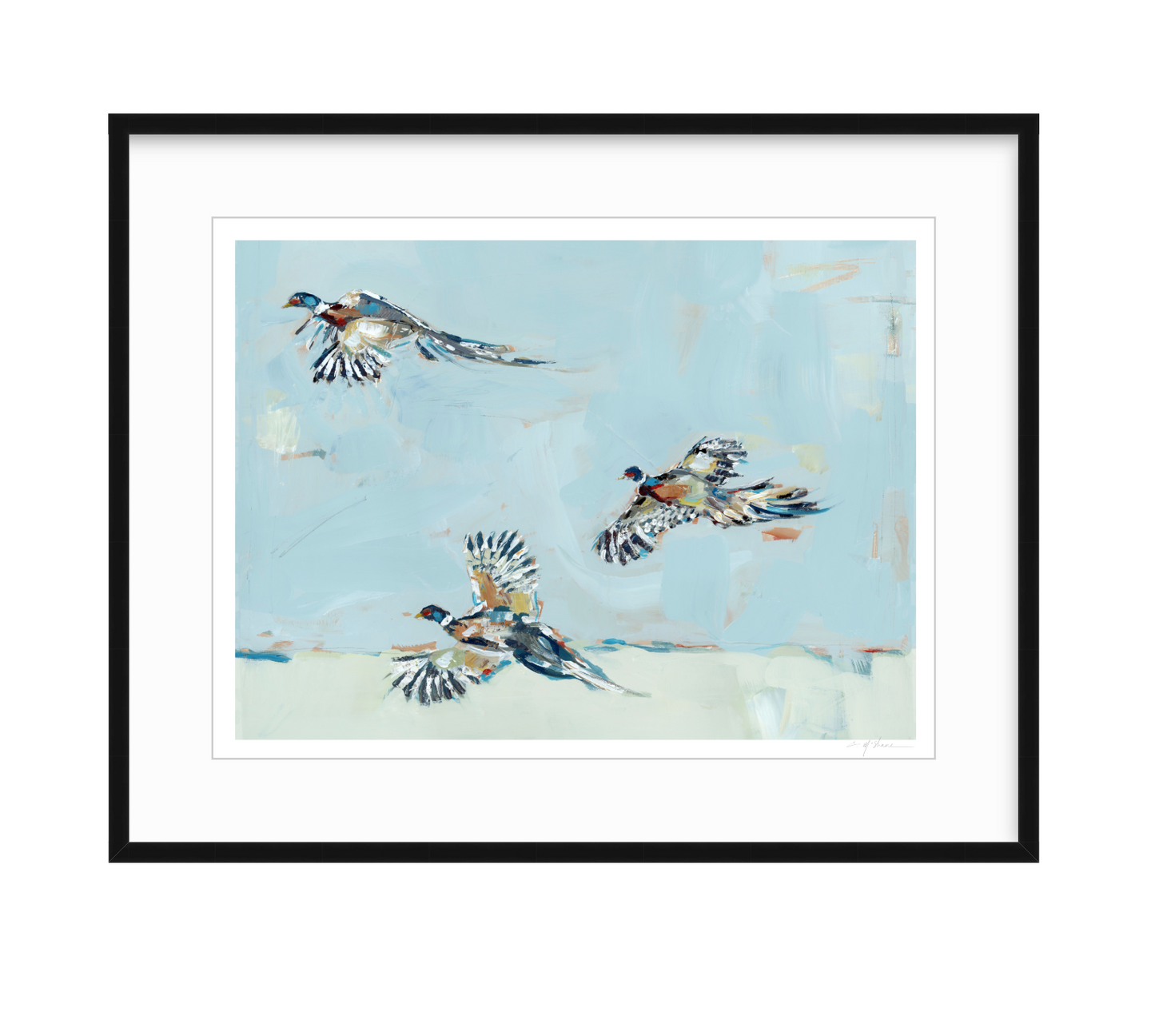 Pheasantly Surpised Pheasant Fine Art Print