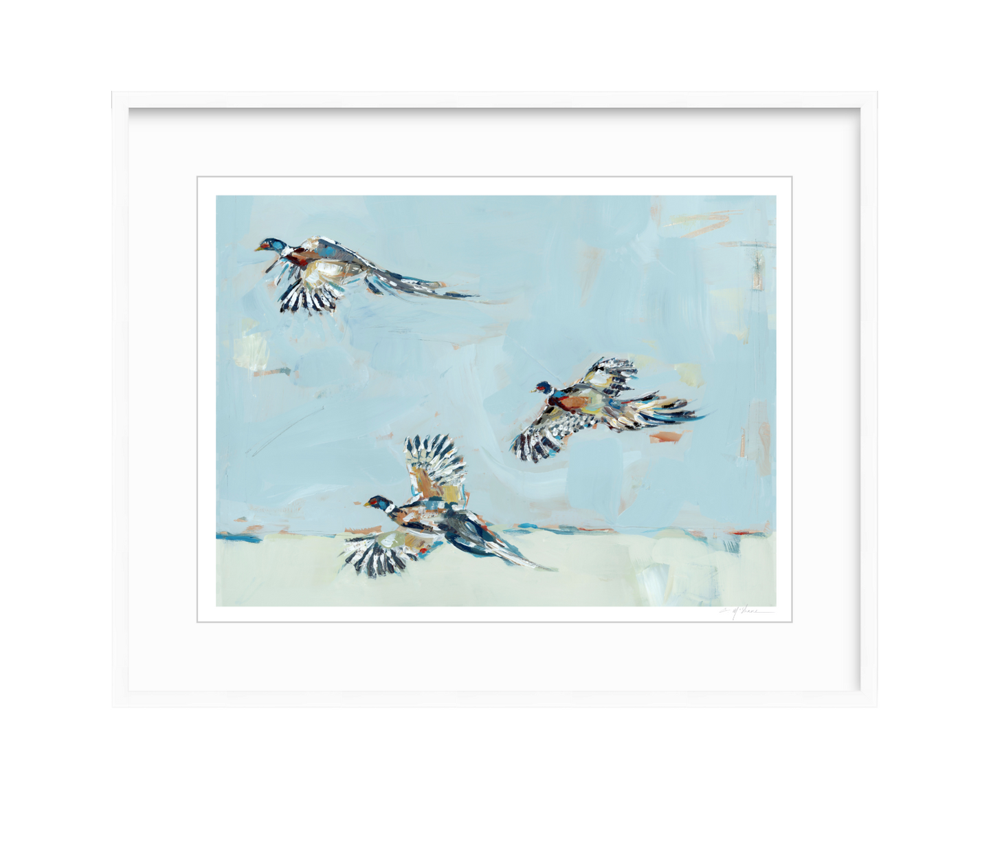 Pheasantly Surpised Pheasant Fine Art Print