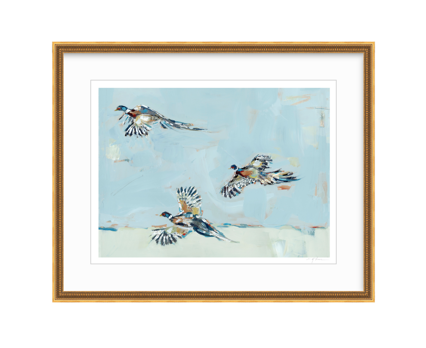 Pheasantly Surpised Pheasant Fine Art Print
