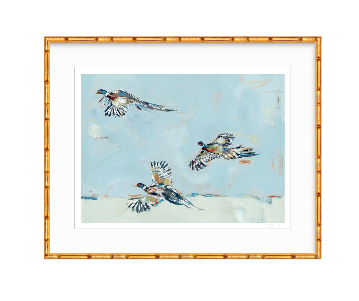 Pheasantly Surpised Pheasant Fine Art Print