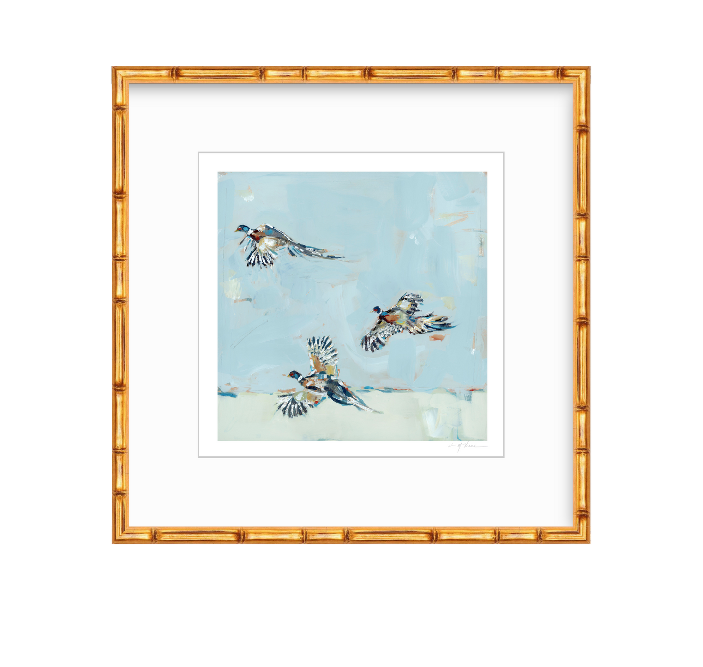 Pheasantly Surpised Pheasant Fine Art Print
