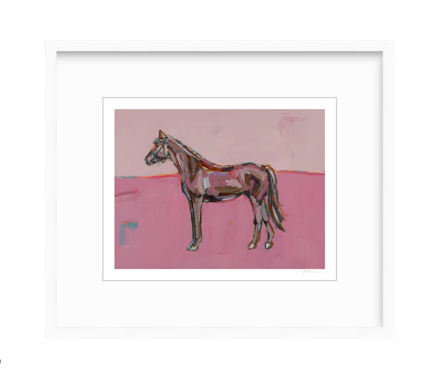 Rose in the Dust Horse Fine Art Print