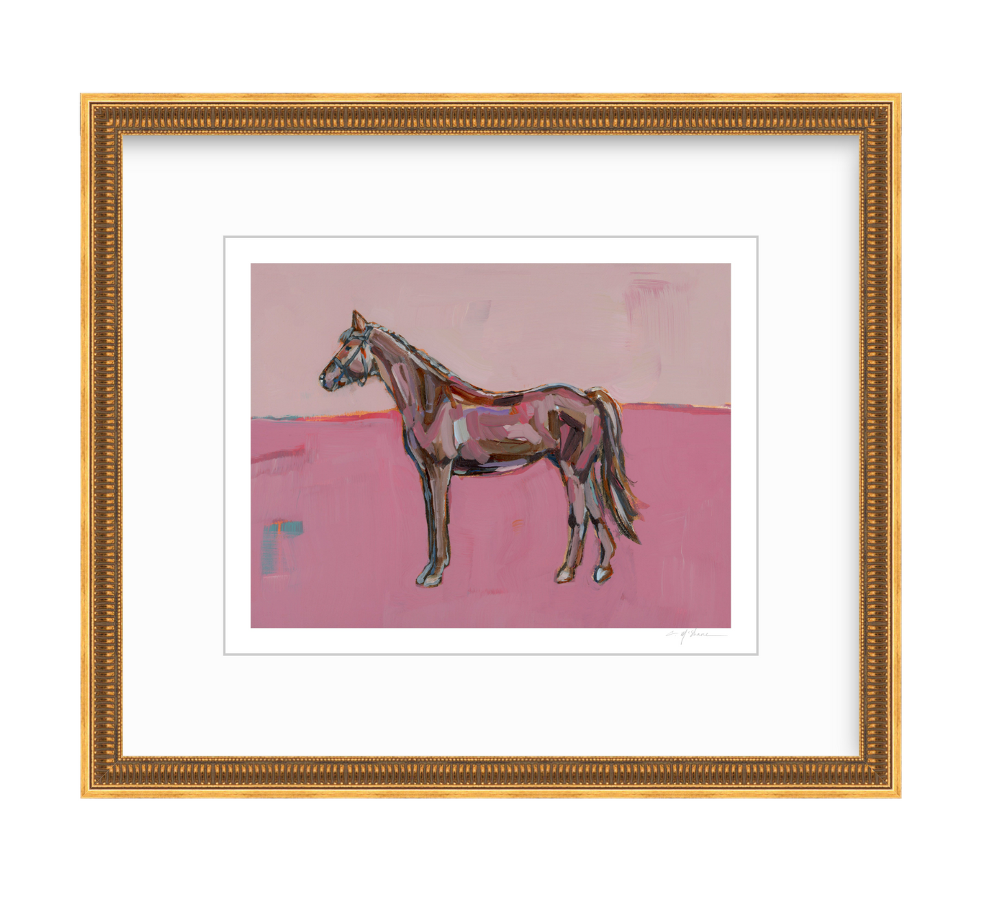Rose in the Dust Horse Fine Art Print