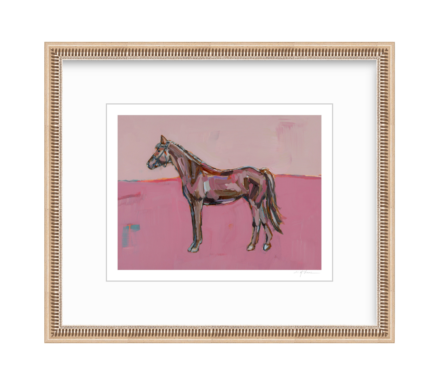 Rose in the Dust Horse Fine Art Print