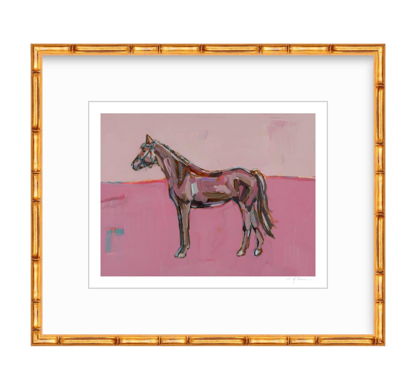 Rose in the Dust Horse Fine Art Print