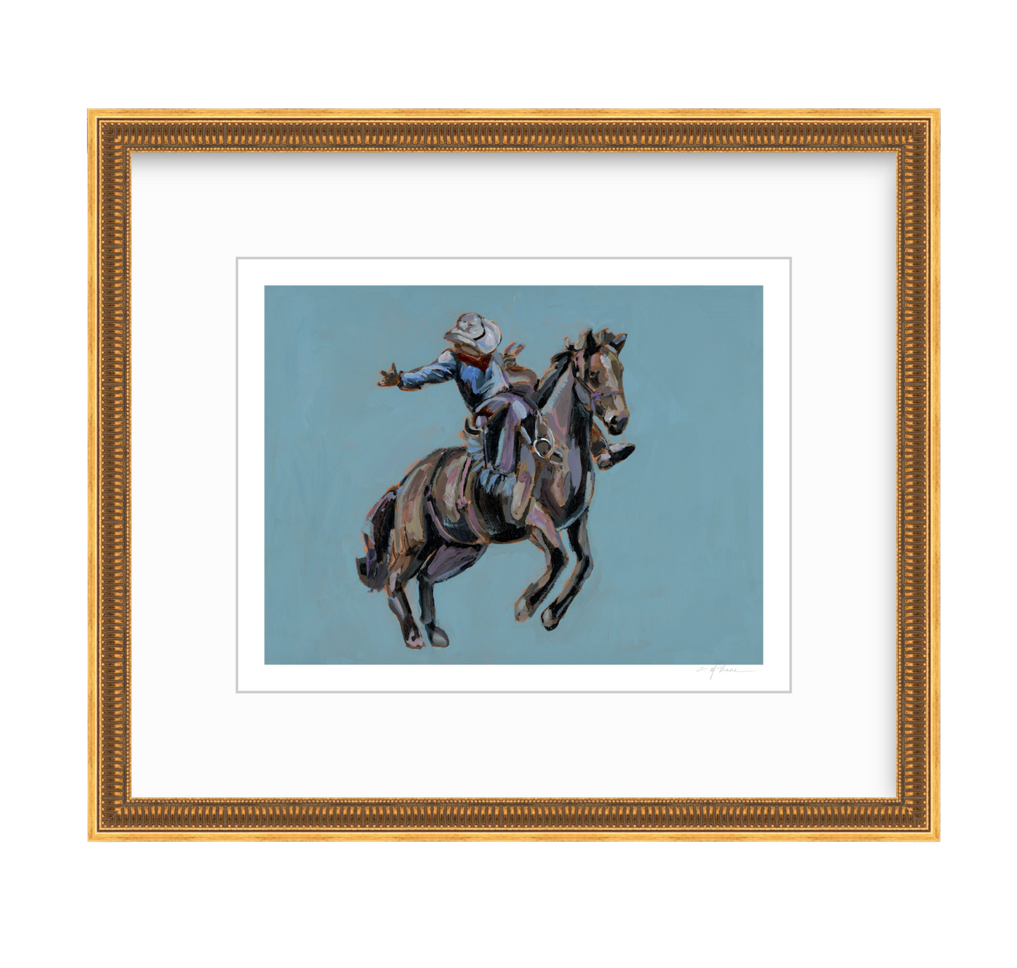 Rodeo Cowboy Fine Art Print